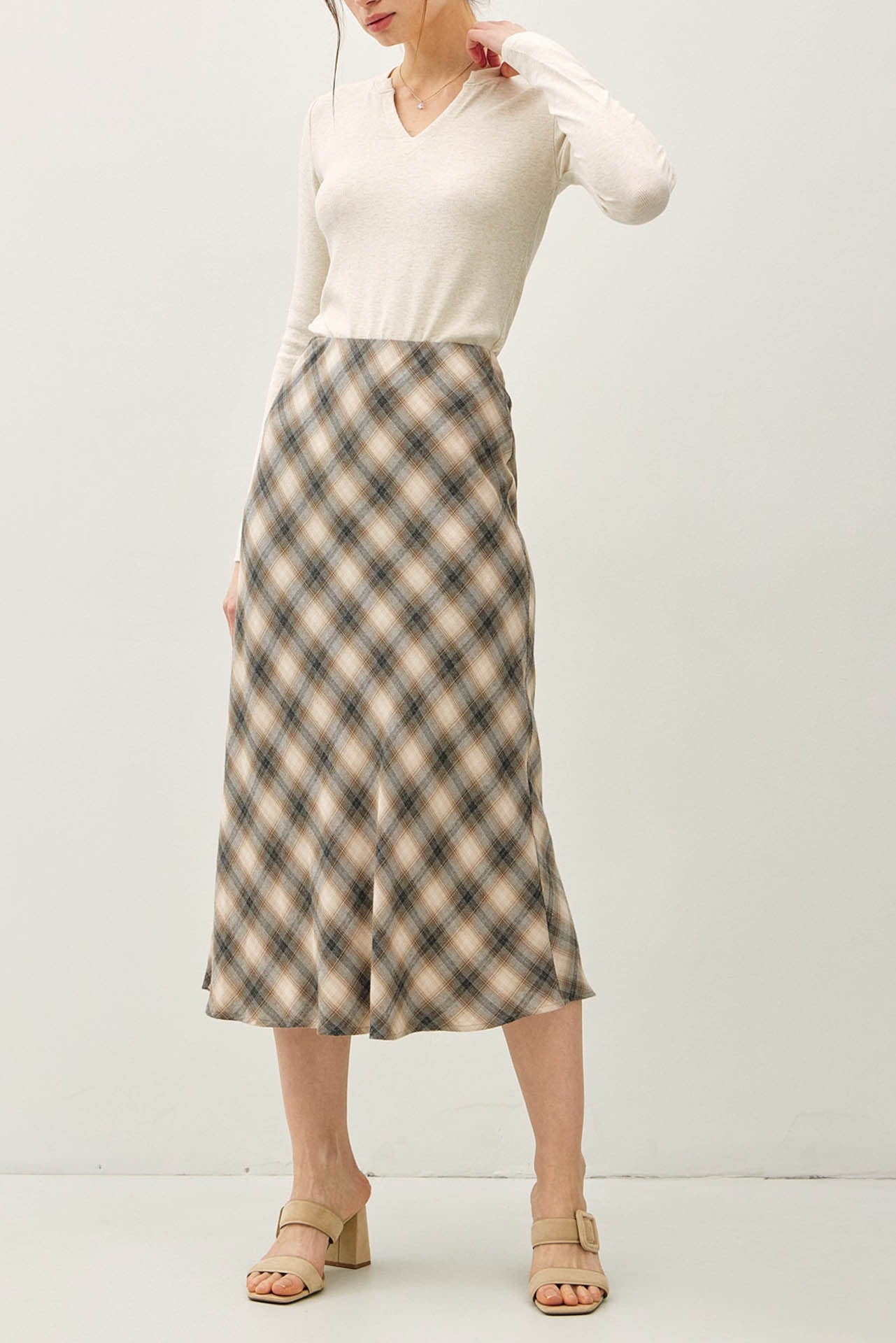 Classic Charm Plaid Skirt
