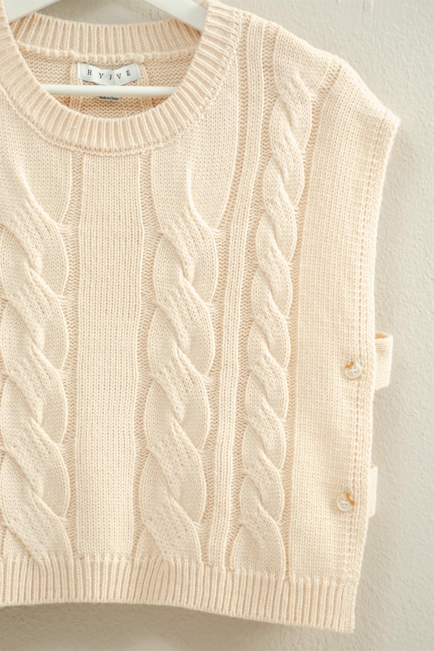 Sleeveless Knit Statement Vest